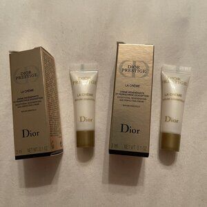Dior Prestige Exceptional Regenerating La Creme ~ 0.1oz Lot of 2